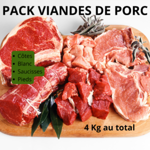 A-TSK-Pack viandes de porc  4kg (1kg/chaque)