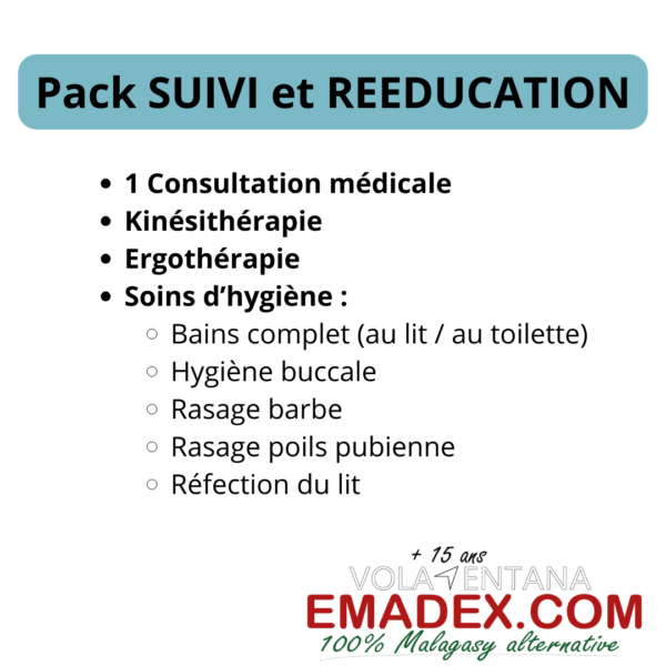 1 PACK SUIVI ET REEDUCATION