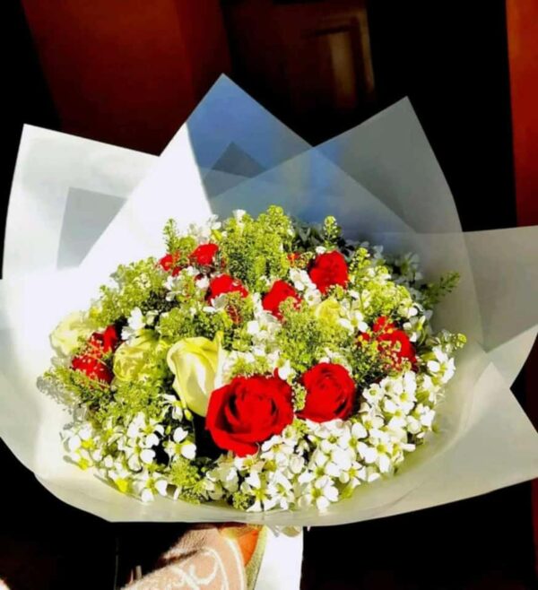 Bouquet de fleurs glamour